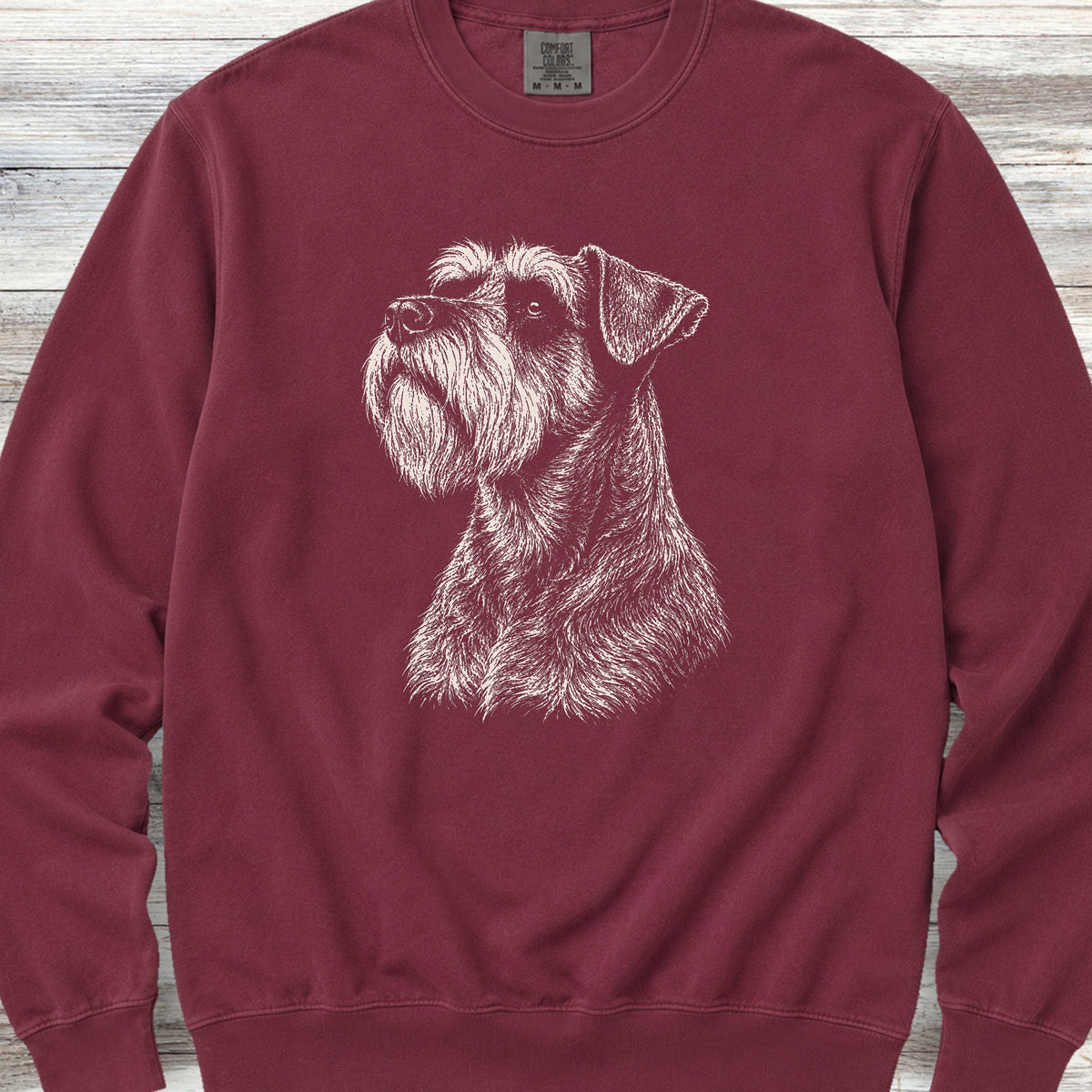 Schnauzer Loyalty Sweatshirt - Crimson