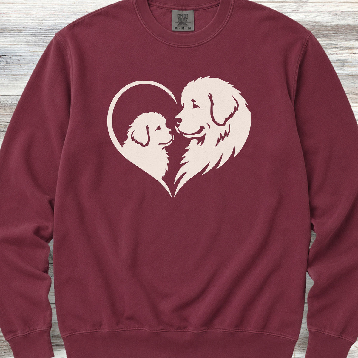 Newfoundland Heart Bond Sweatshirt - Crimson