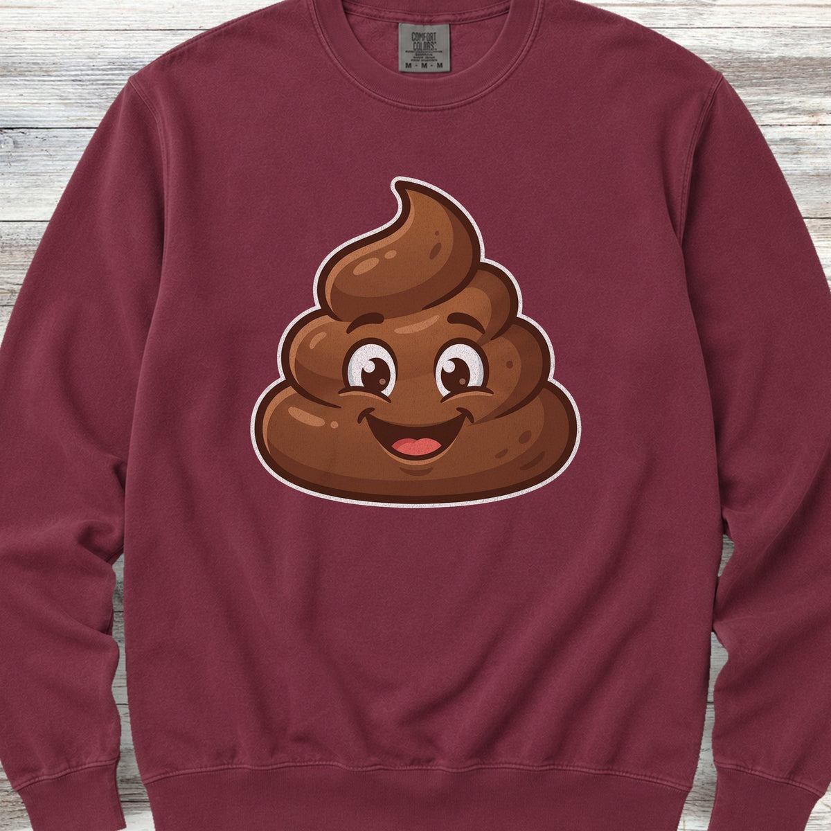 Dog Poop Sweatshirt - Crimson
