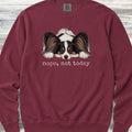 Papillon Nope Sweatshirt - Crimson