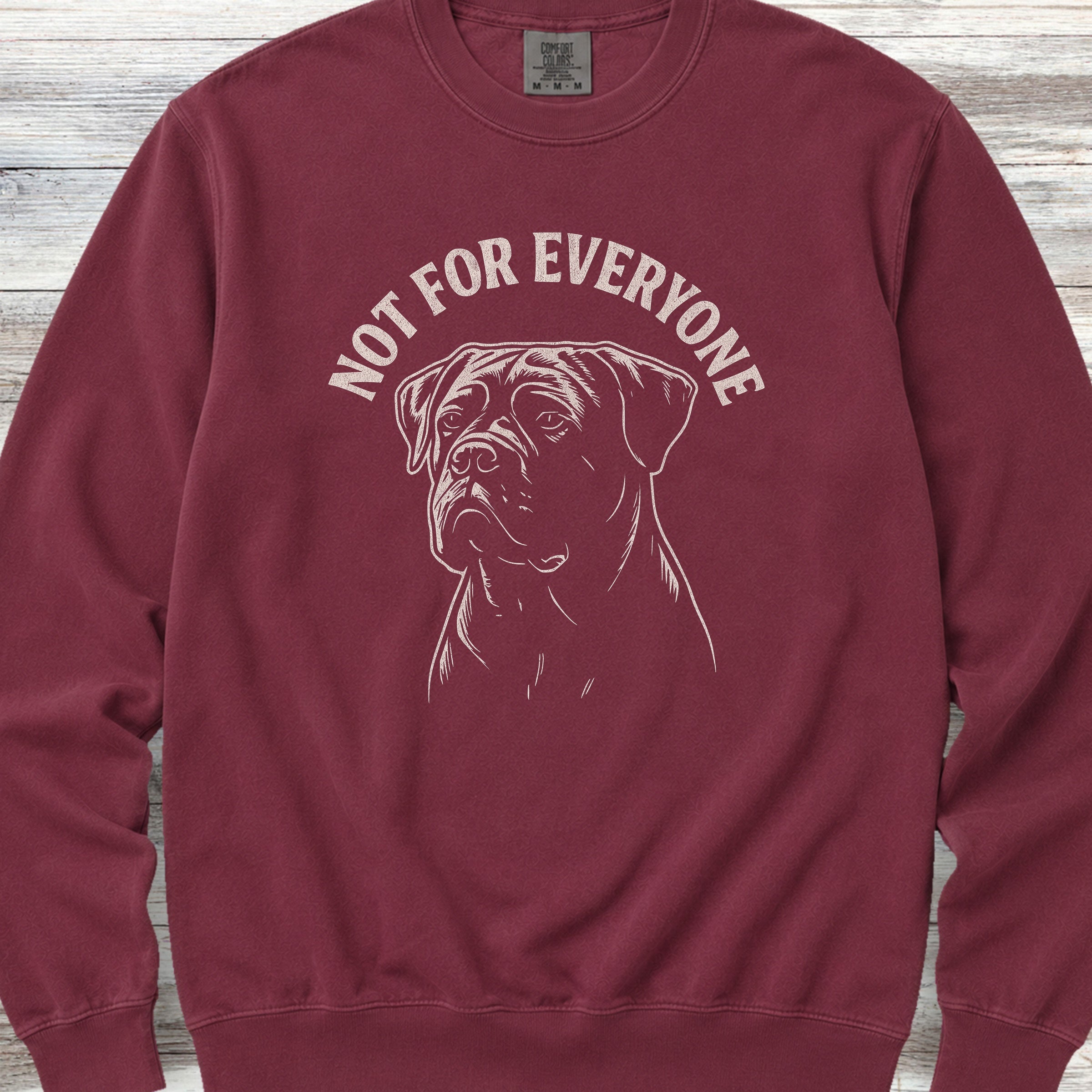 Cane Corso Not Everyone Natural Sweatshirt - Crimson