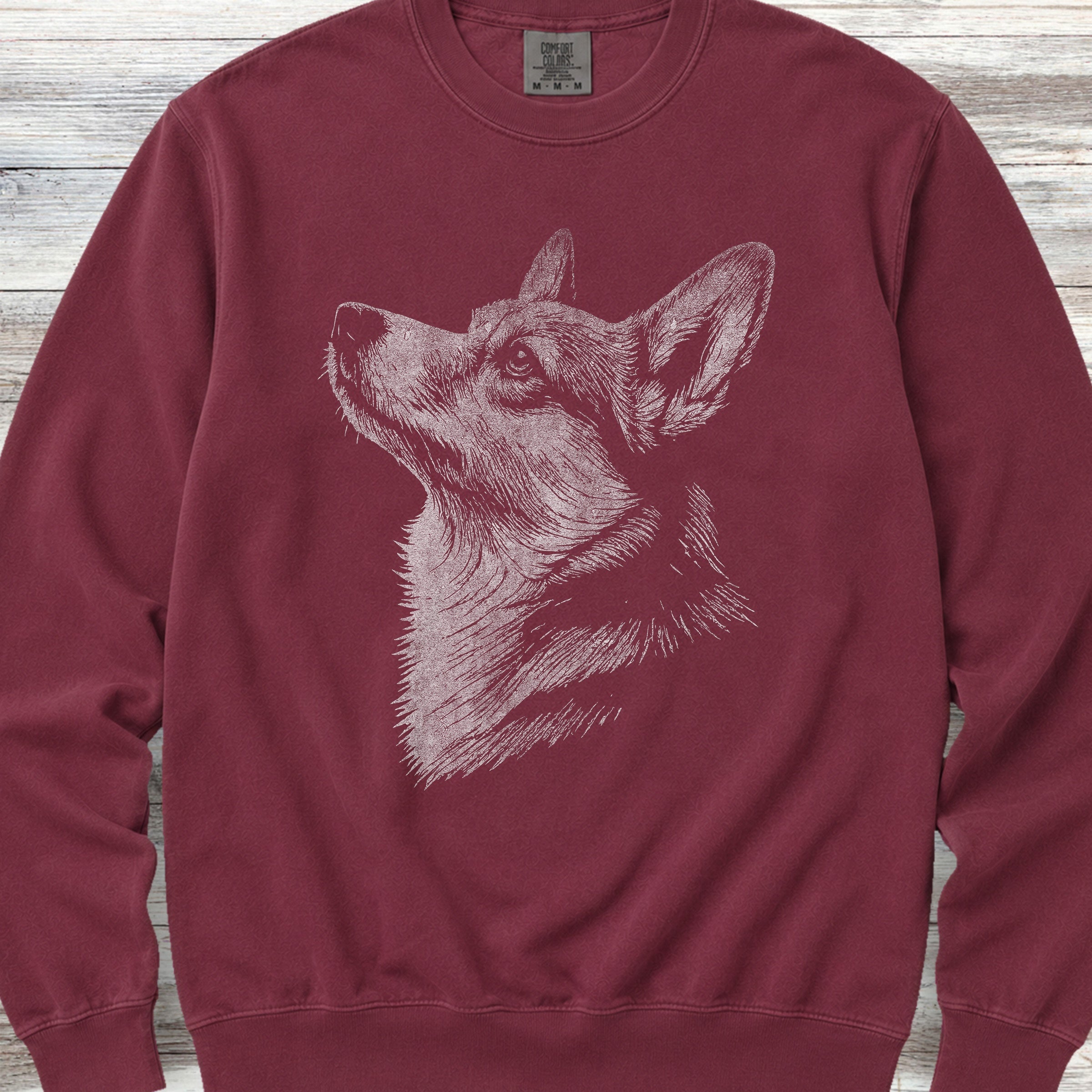 Corgi Loyalty Sweatshirt - Crimson
