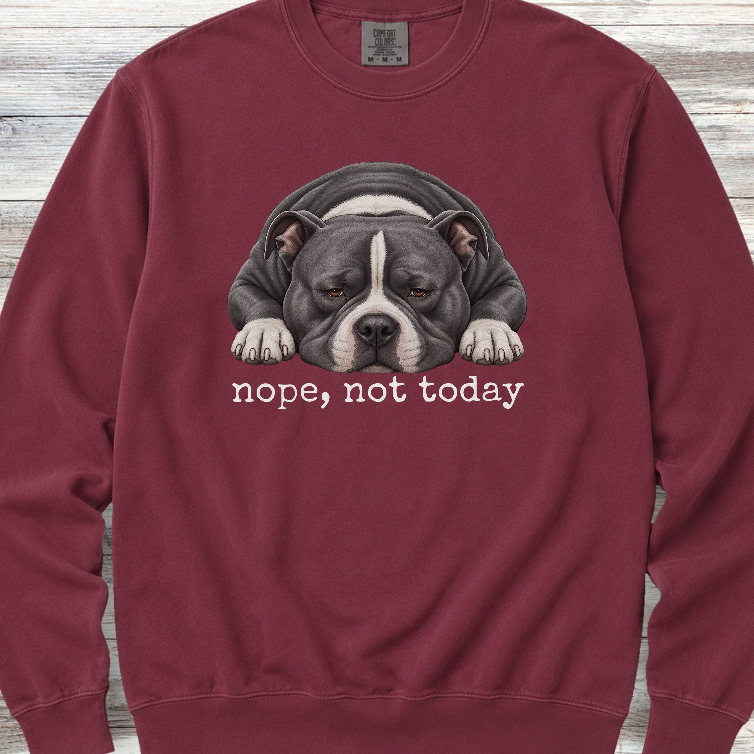 American Bully Nope Sweatshirt - Crimson