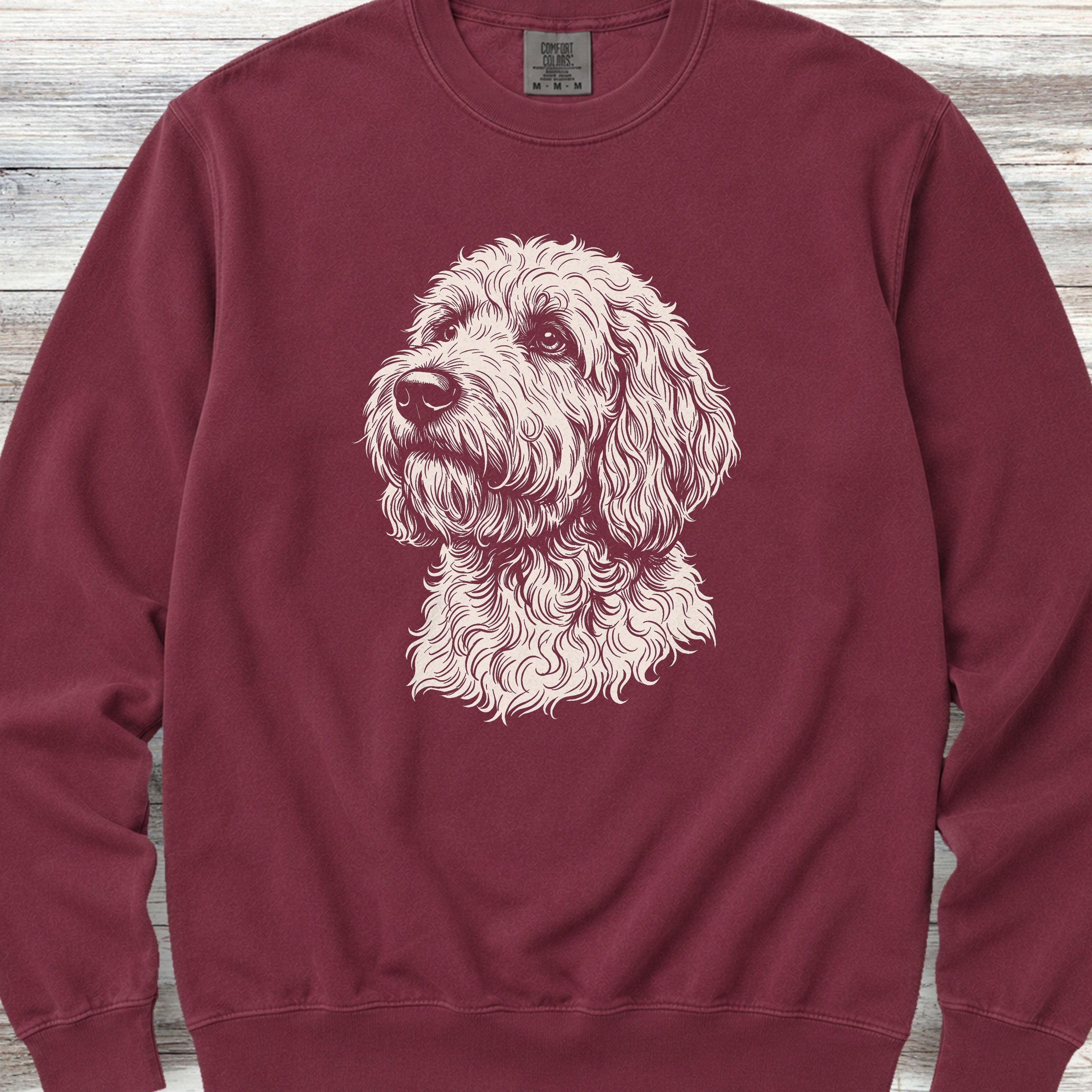 Goldendoodle Loyalty Sweatshirt - Crimson