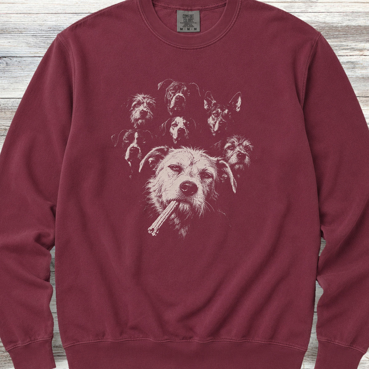 Mutt & The Gang Sweatshirt - Crimson