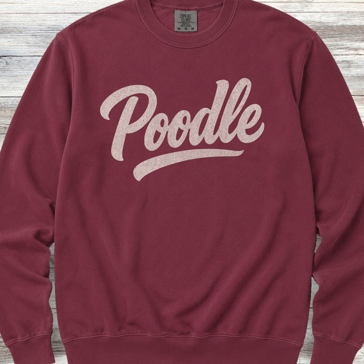 Poodle Team Sweatshirt - Crimson