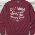 Dog Mom Happy Soul Sweatshirt - Crimson