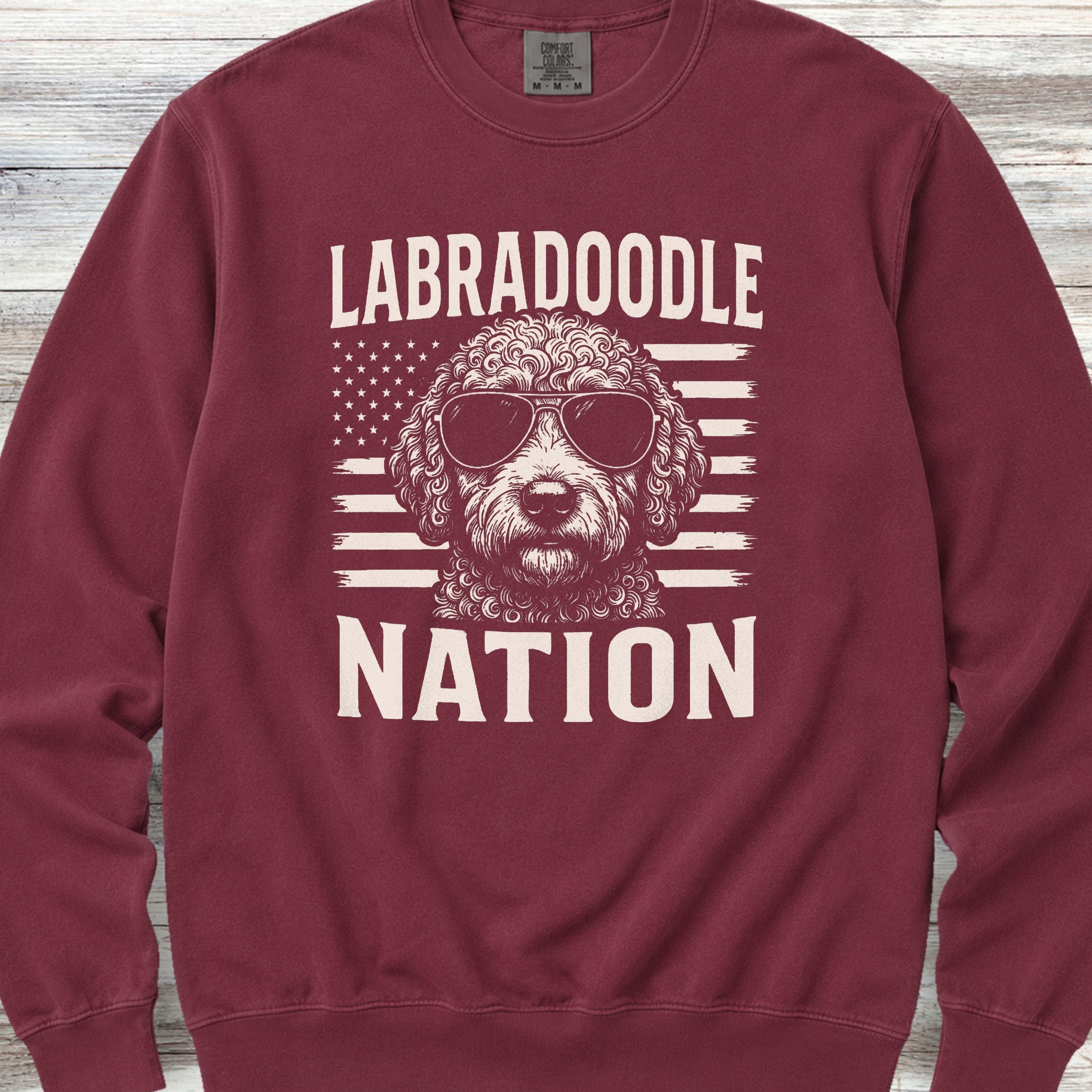Labradoodle Nation Sweatshirt - Crimson