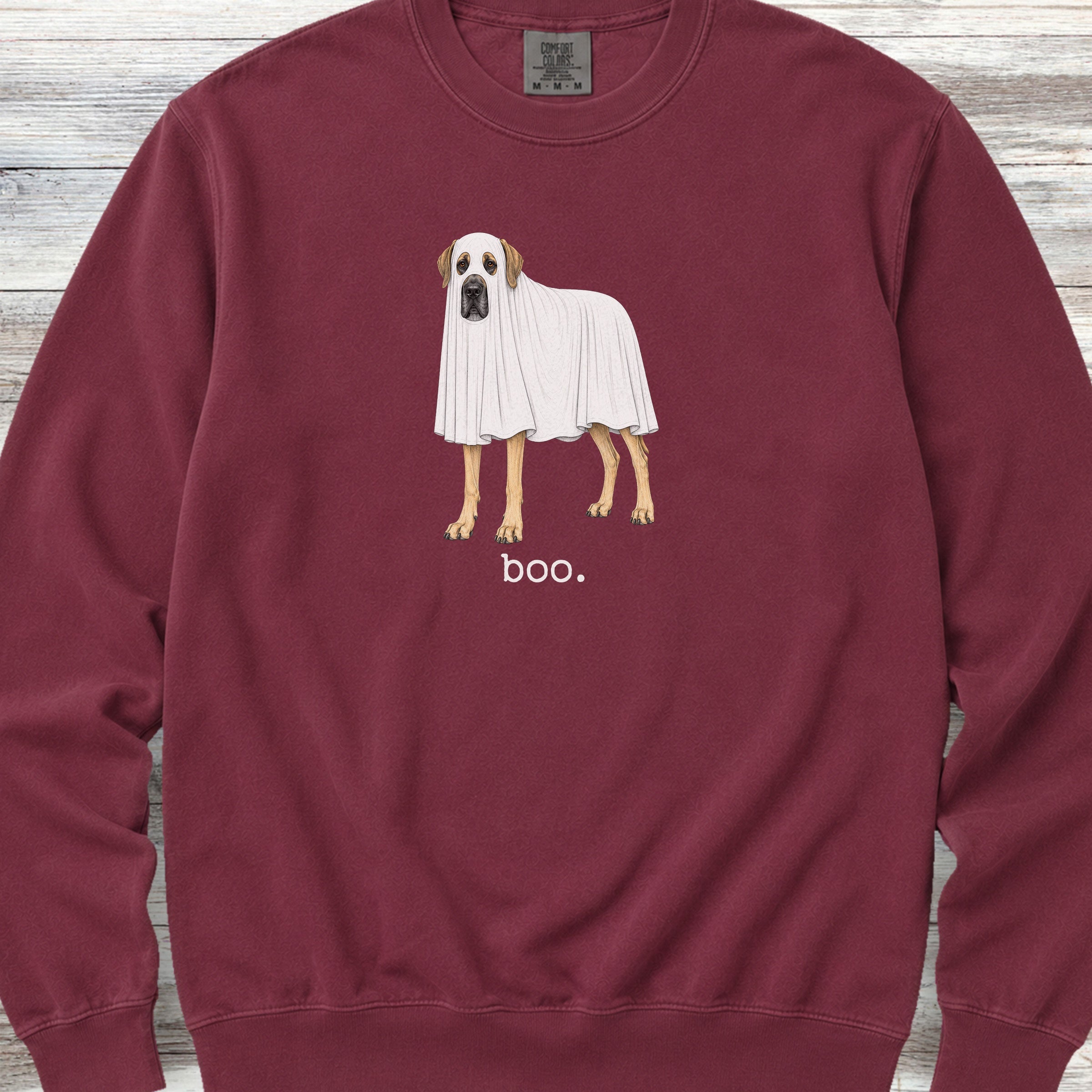 Great Dane Boo Sweatshirt - Crimson