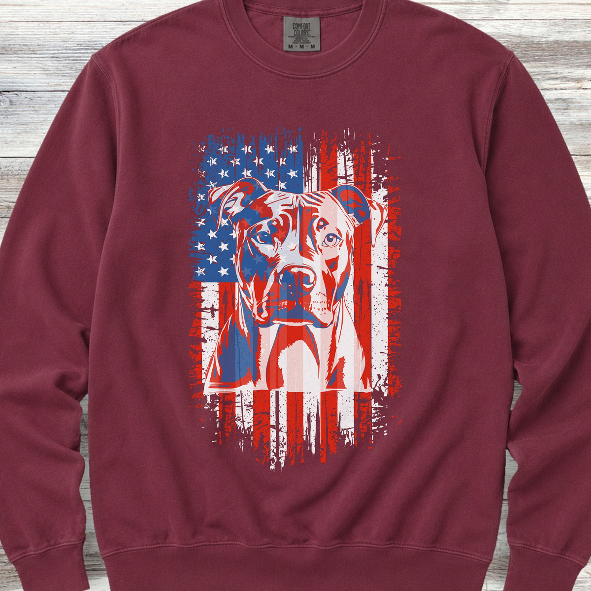 Pit Bull USA Sweatshirt - Crimson