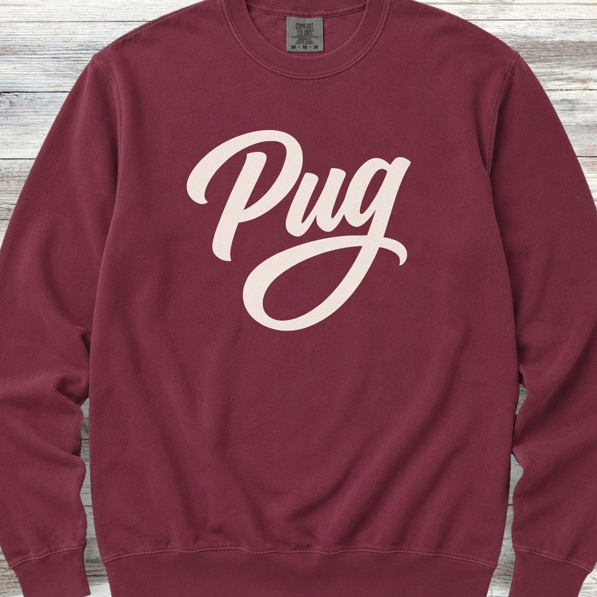 Pug Team Sweatshirt - Crimson
