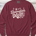 Dalmatian Groovy Mom Sweatshirt - Crimson