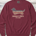 Dachshund 250 Sweatshirt - Crimson
