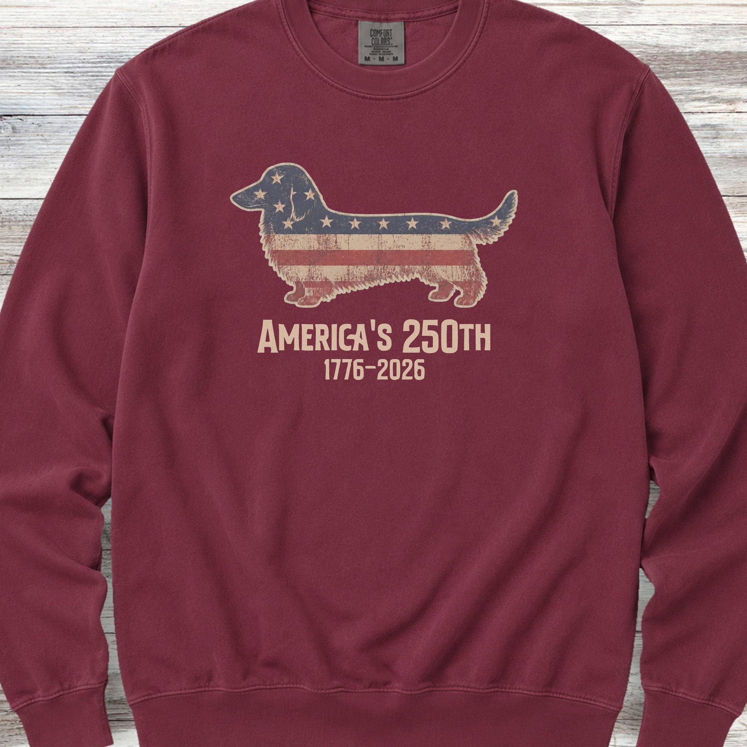 Dachshund 250 Sweatshirt - Crimson