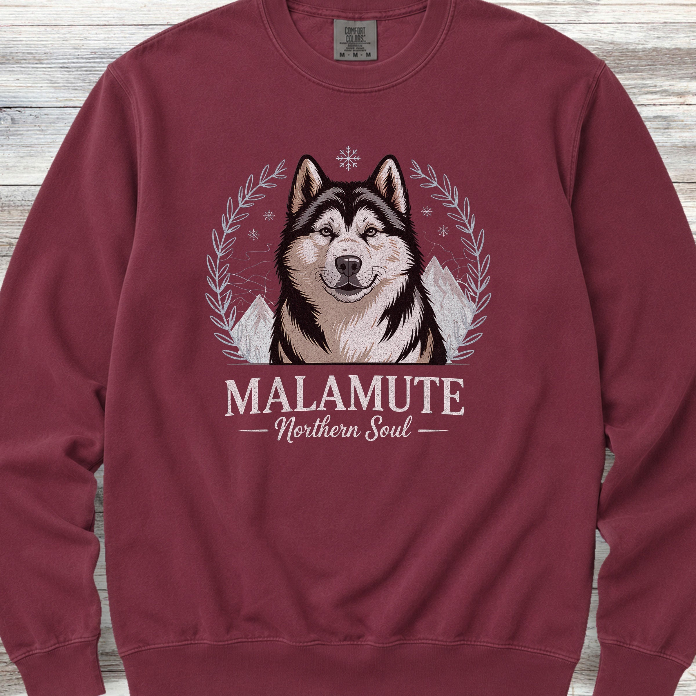 Malamute Northern Soul Sweatshirt - Crimson