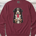 Bernese Mountain Dog Pupsicle Sweatshirt - Crimson