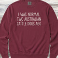 Australian Cattle Dog Normal Sweatshirt - Crimson