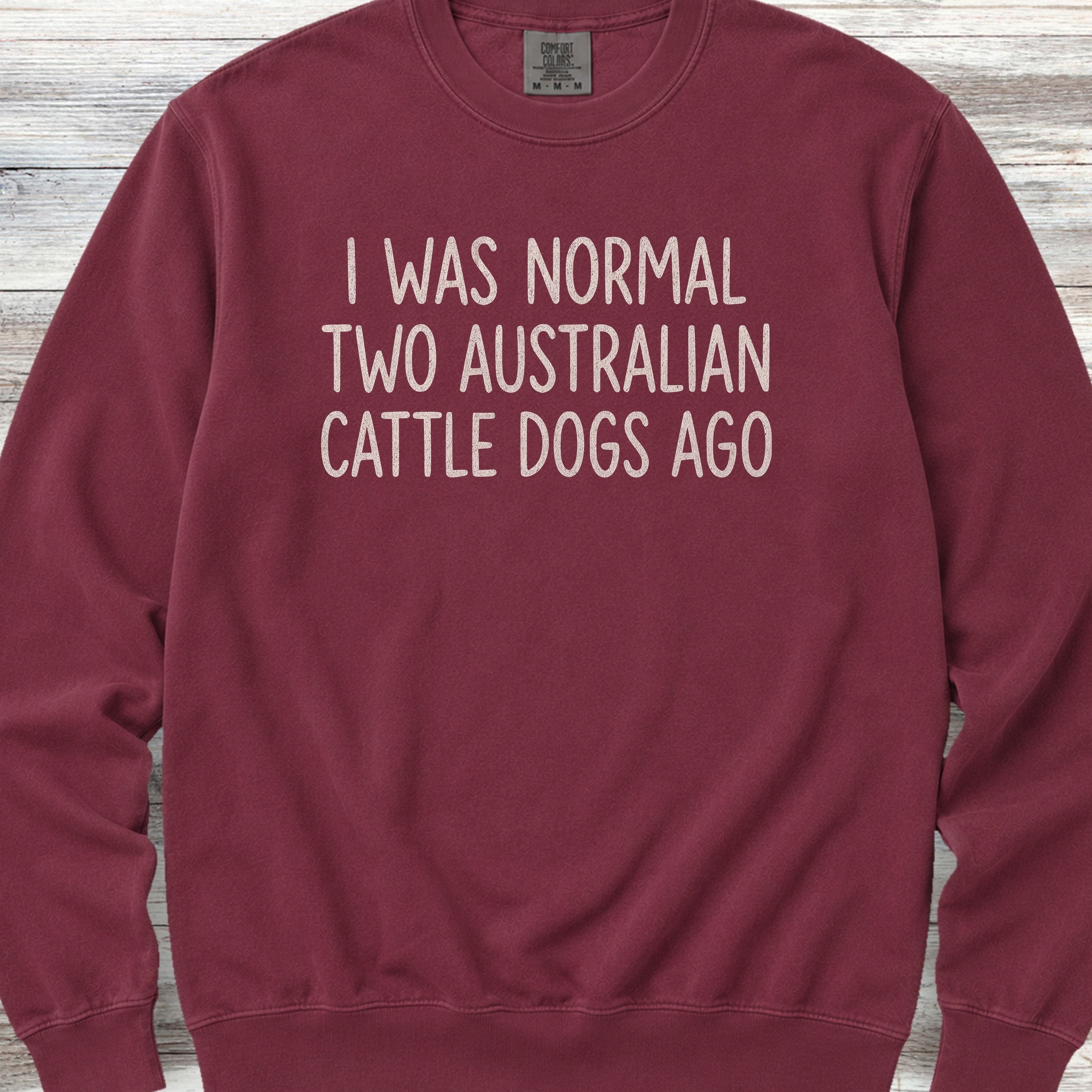Australian Cattle Dog Normal Sweatshirt - Crimson