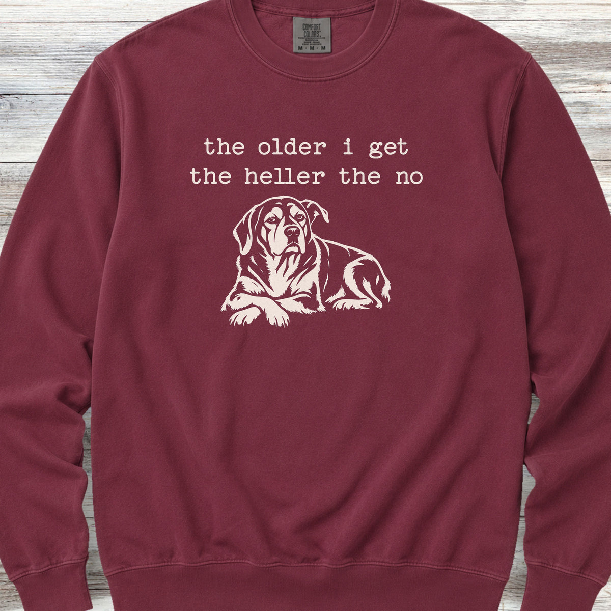 Hell No Sweatshirt - Crimson