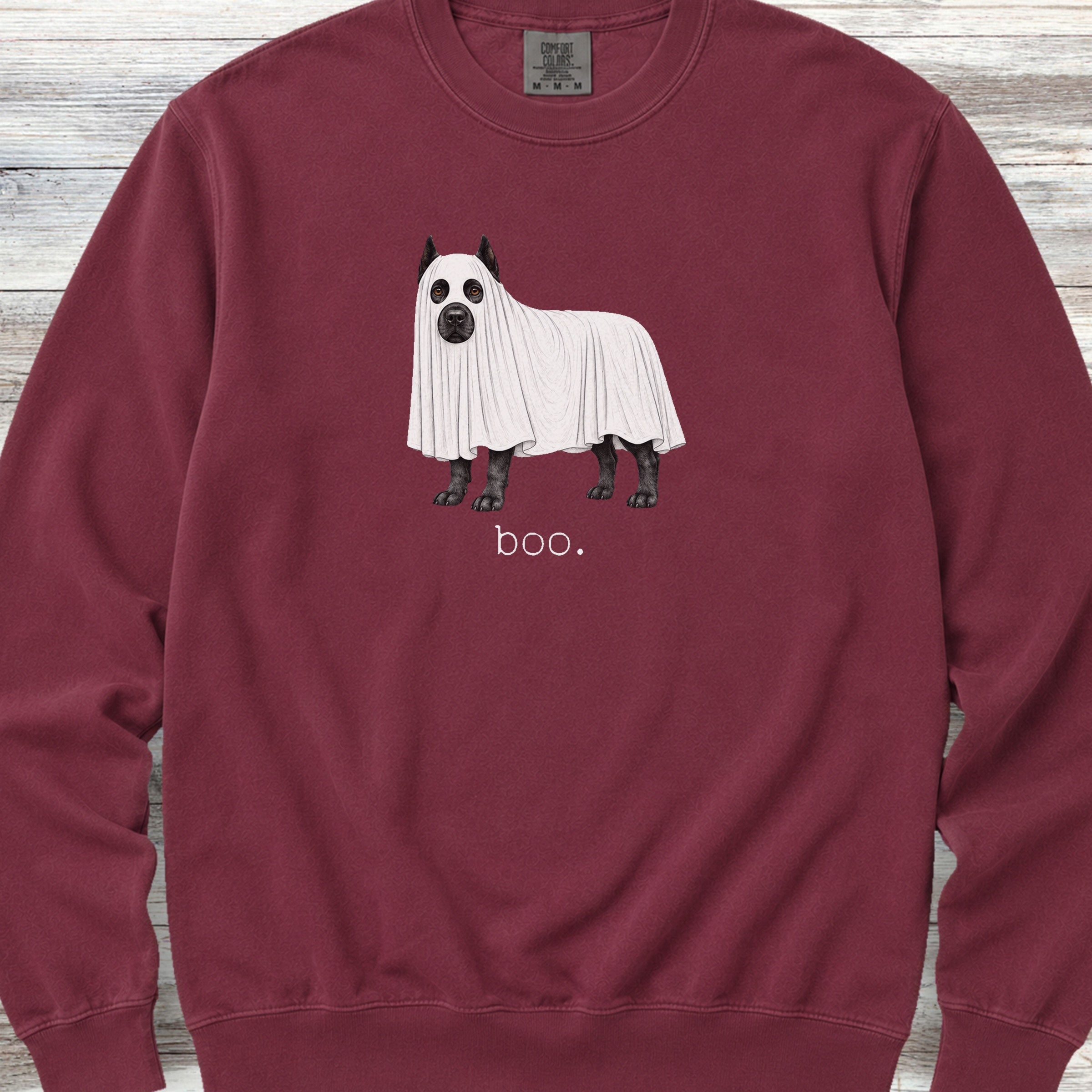Cane Corso Boo Sweatshirt - Crimson