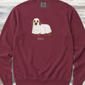 Dachshund Boo Sweatshirt - Crimson