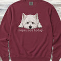 West Highland Nope Sweatshirt - Crimson