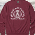 Bernese Mountain Dog Weightlifting Sweatshirt - Crimson