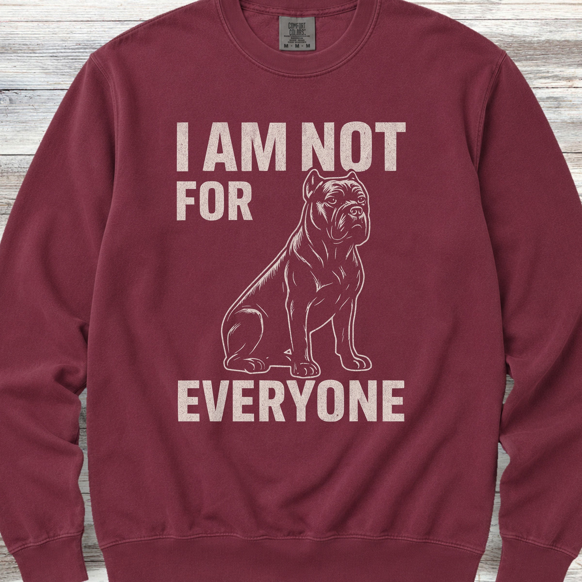 Cane Corso Not 4 Everyone Sweatshirt - Crimson