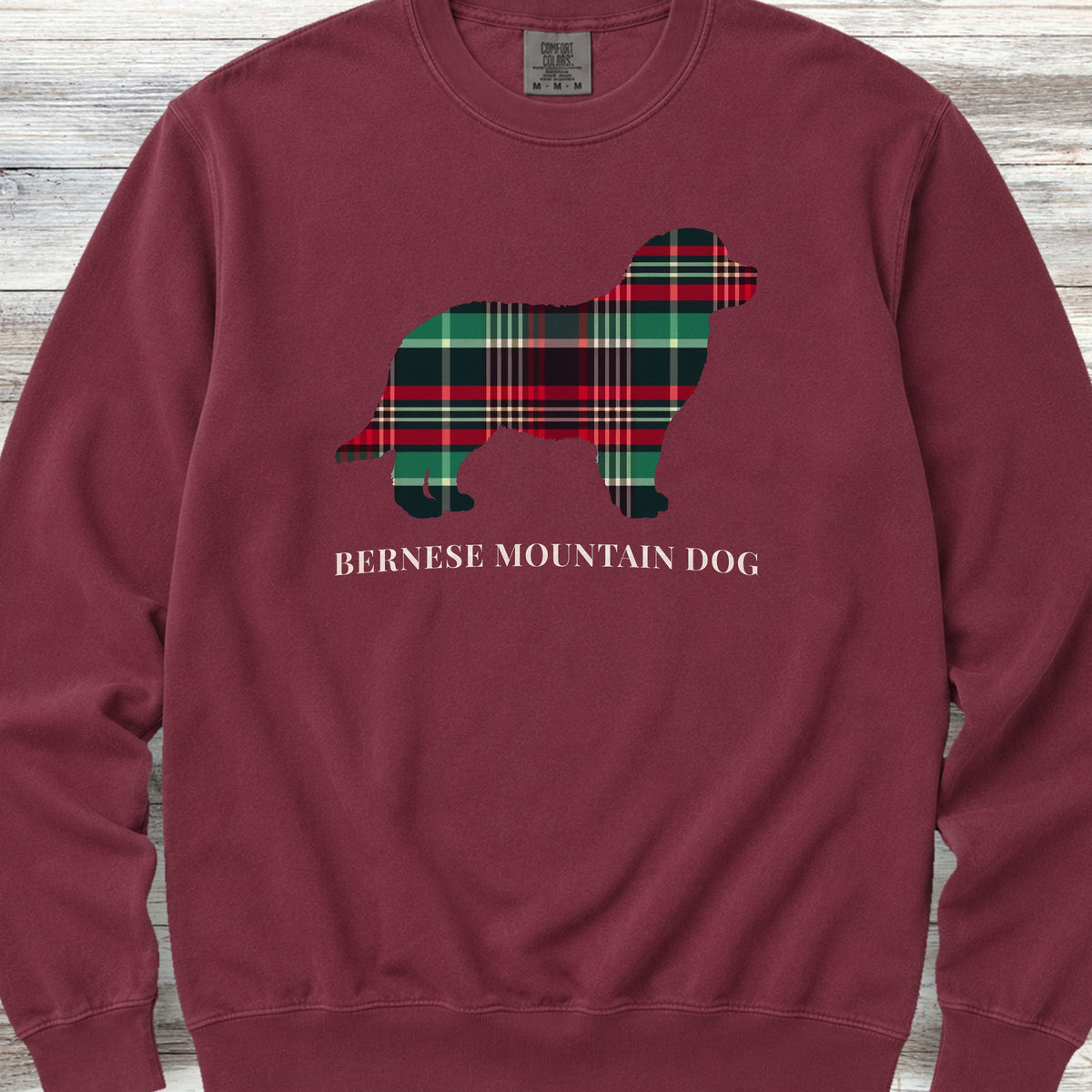 Bernese Mountain Dog Winter 2025 Sweatshirt - Crimson