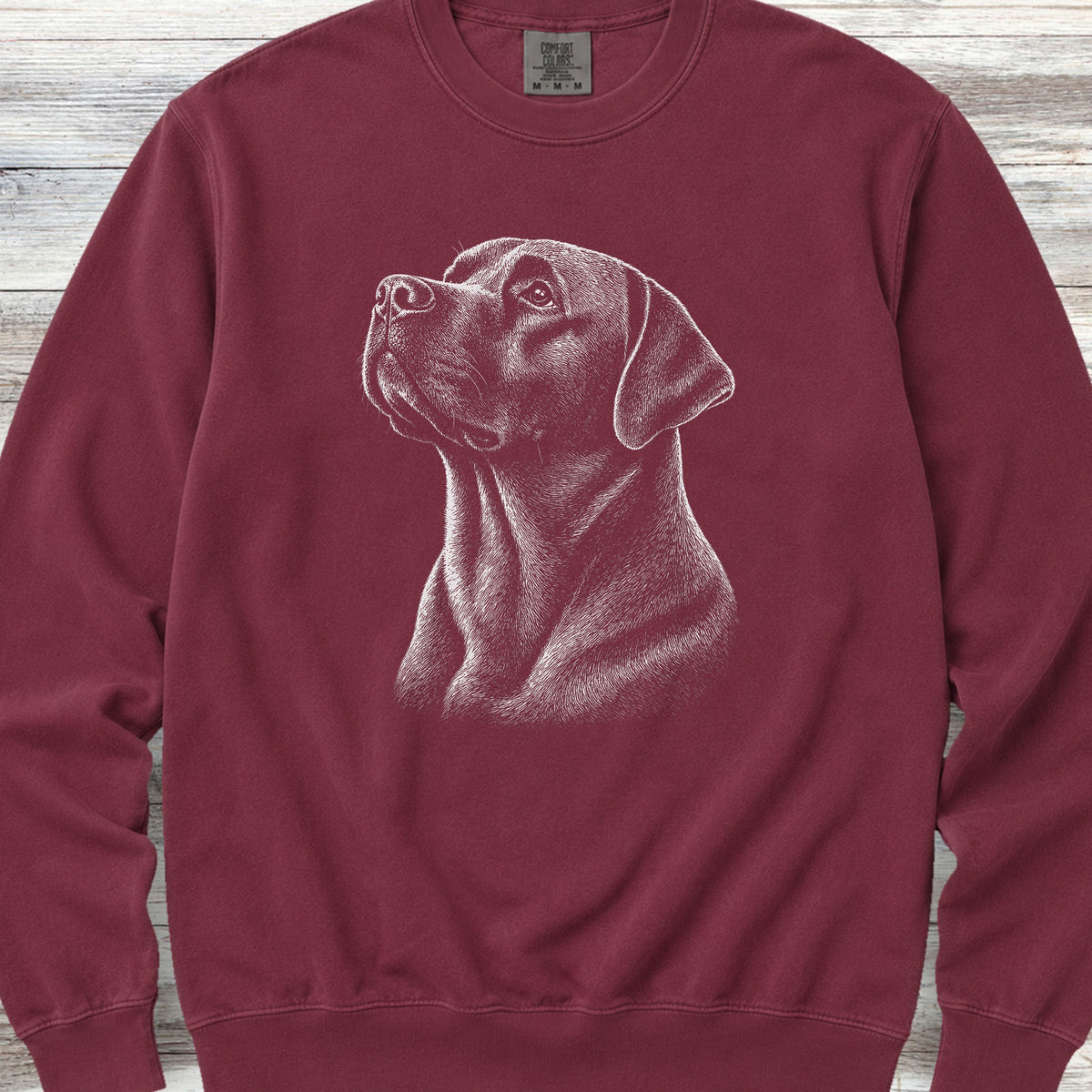 Labrador Retriever Loyalty Sweatshirt - Crimson