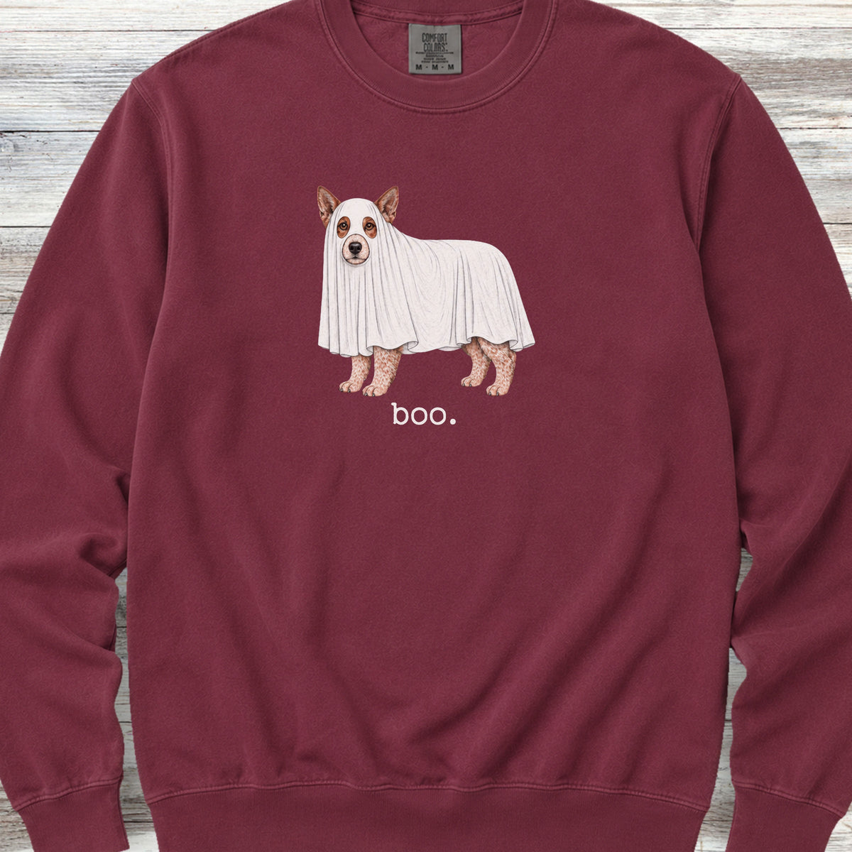 Australian Cattle Dog Red Boo Sweatshirt - Crimson