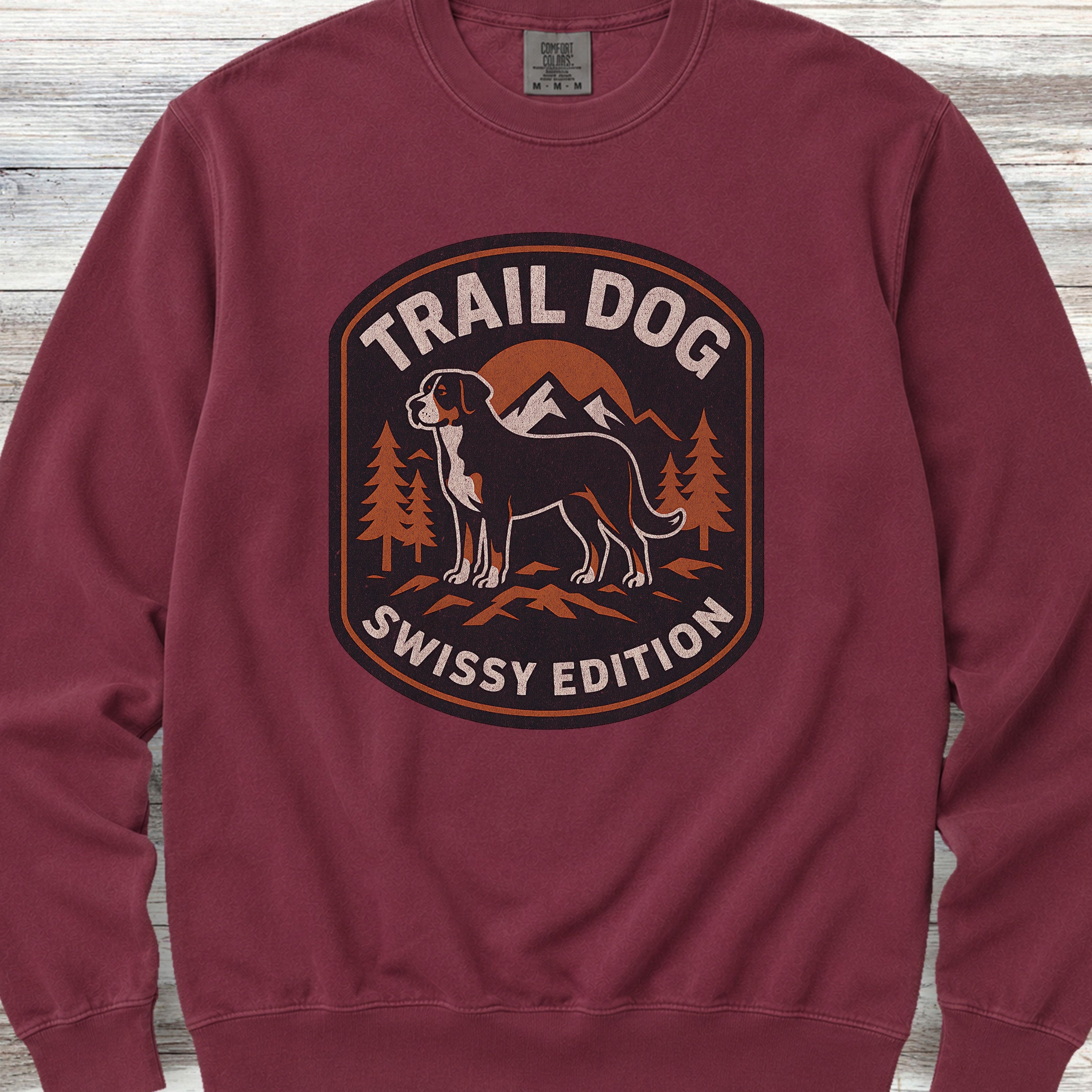 Swiss Mountain Dog Trail Dog Sweatshirt - Crimson