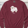 Maltipoo Boo Sweatshirt - Crimson