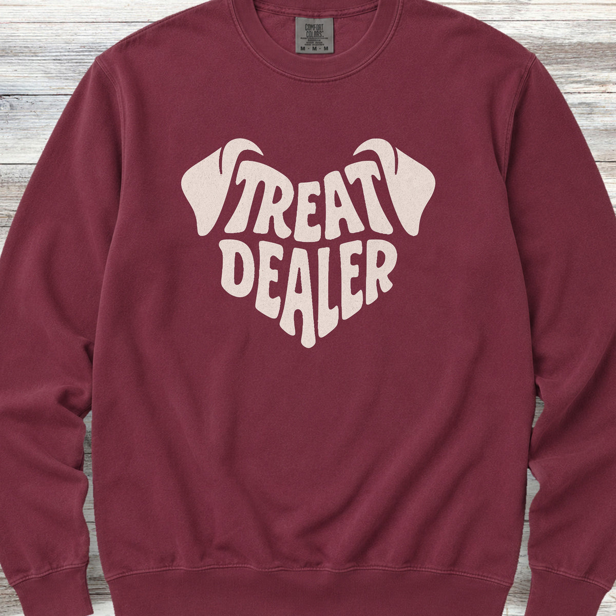 Treat Dealer Ears Sweatshirt - Crimson