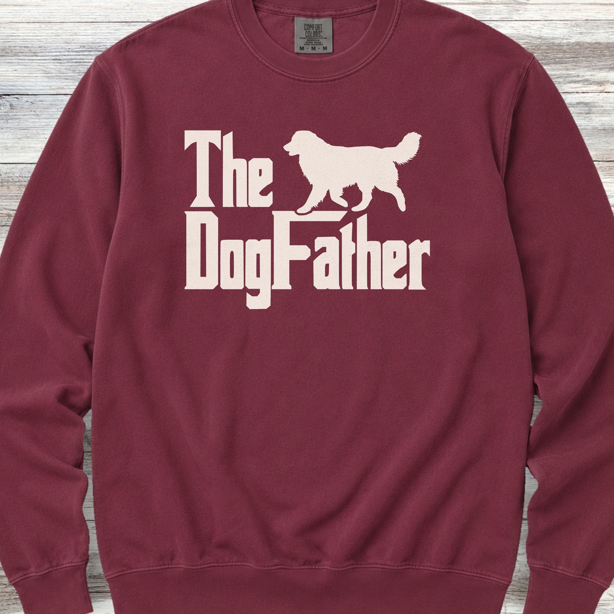 Australian Shepherd Dog Father Sweatshirt - Crimson