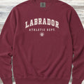 Labrador Retriever Athletic Dept Sweatshirt - Crimson