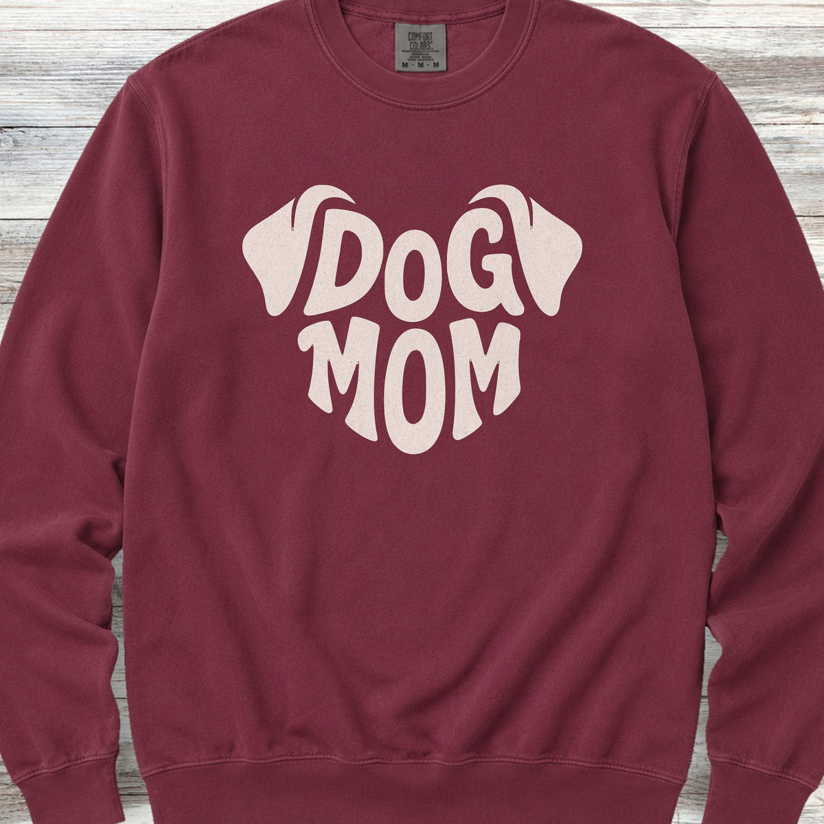 Dog Mom Ears Sweatshirt - Crimson