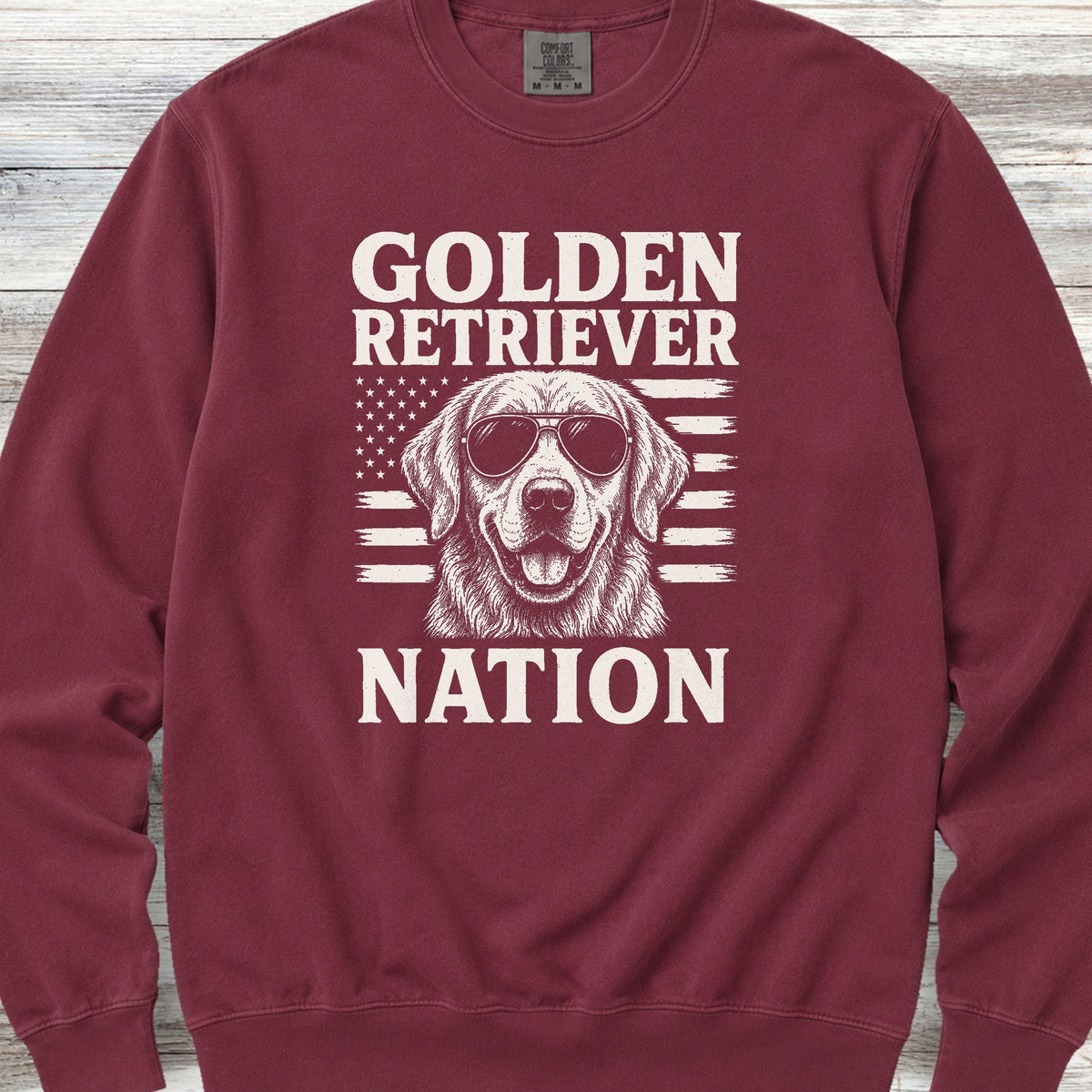 Golden Retriever Nation Sweatshirt - Crimson