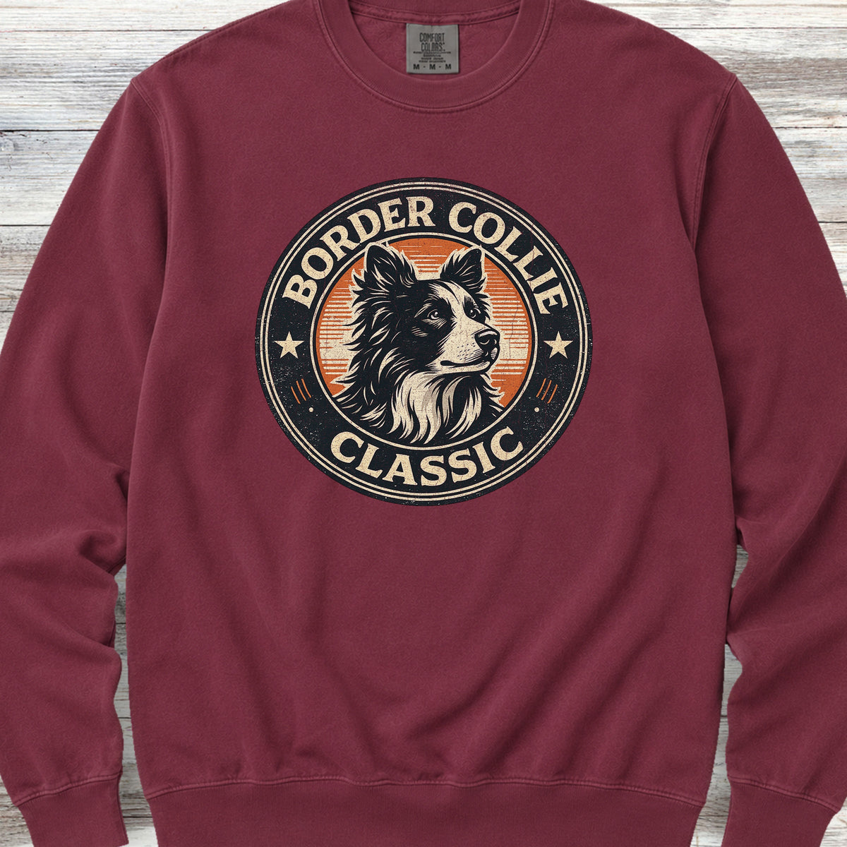 Border Collie Classic Sweatshirt - Crimson