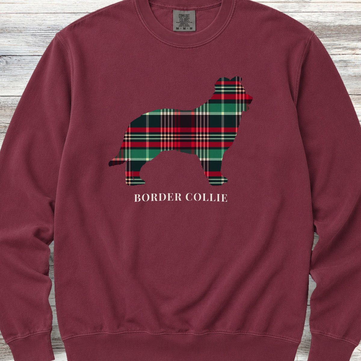 Border Collie Winter 2025 Sweatshirt - Crimson