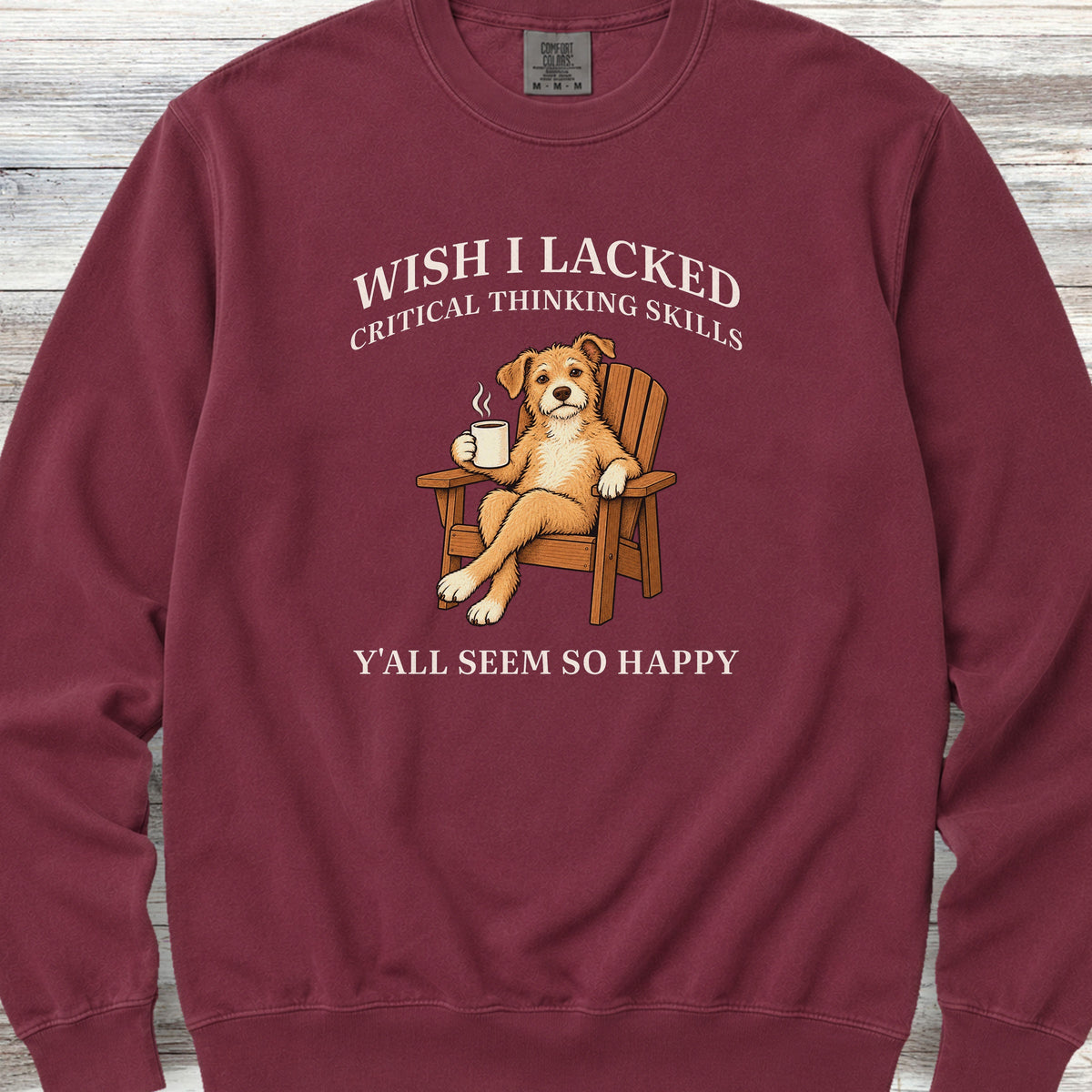 Critical Thinking Skills Sweatshirt - Crimson