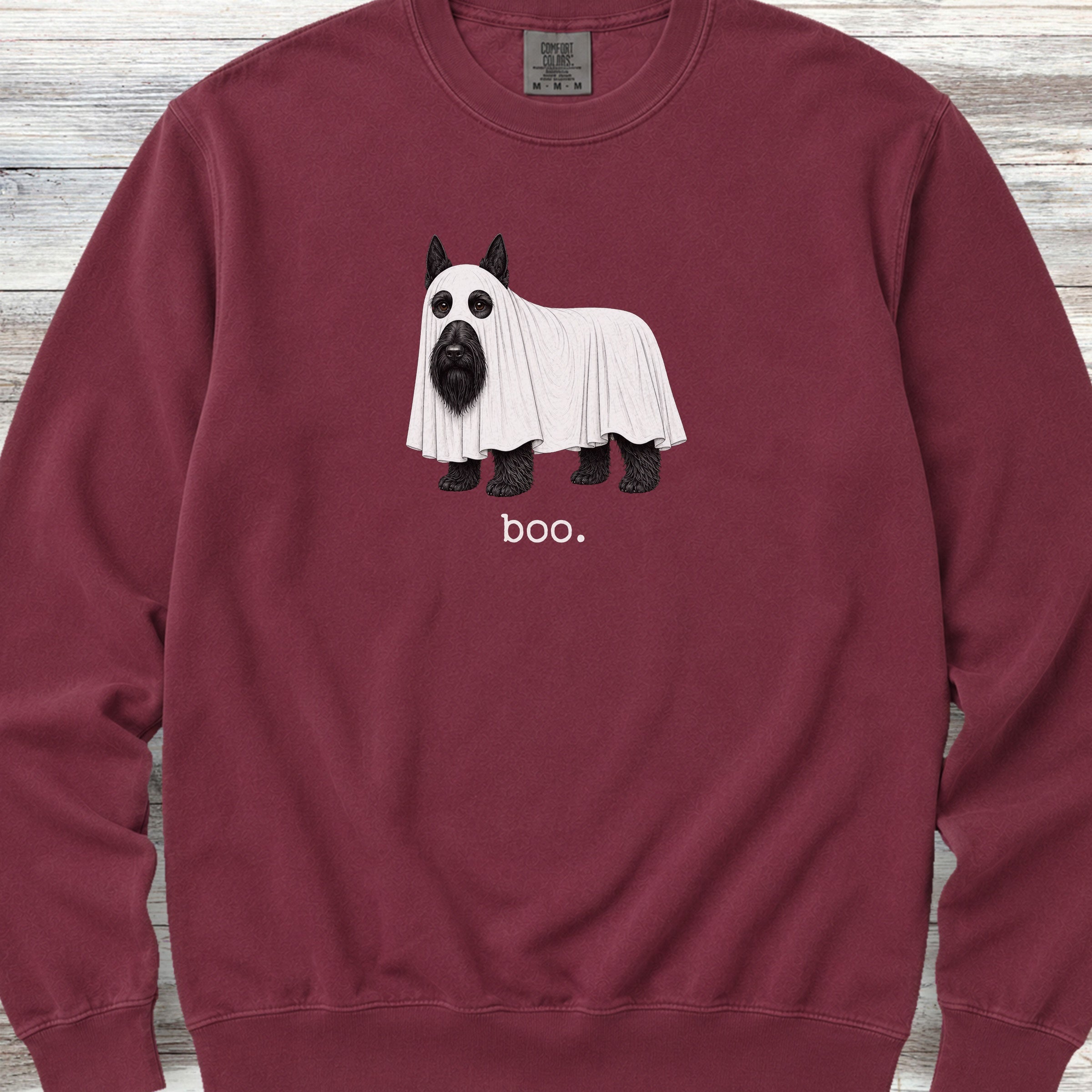 Scottish Terrier Boo Sweatshirt - Crimson
