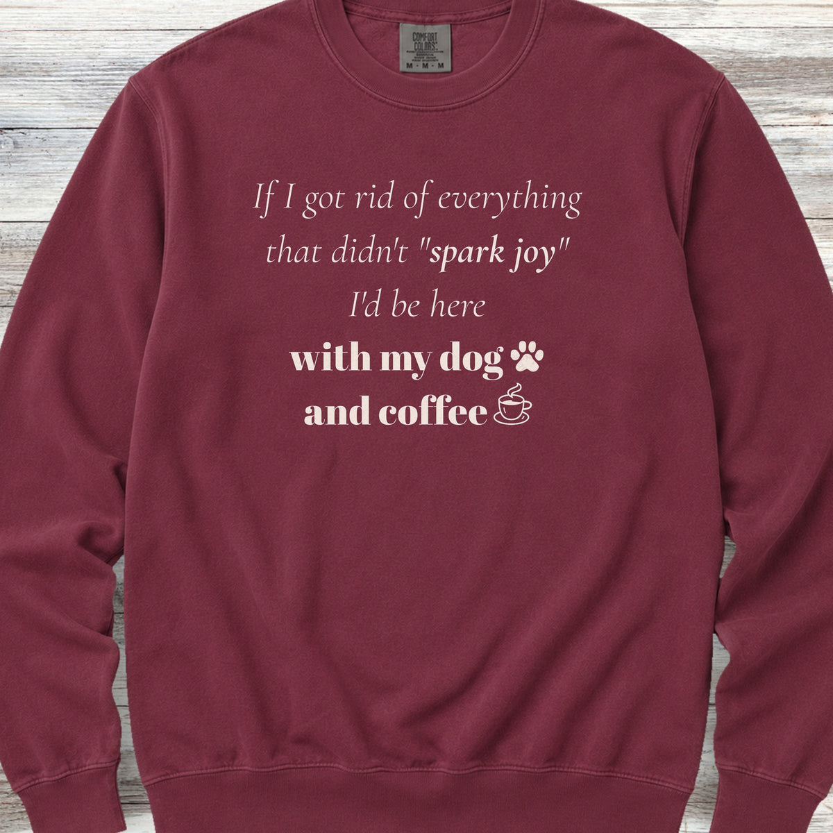 Spark Joy Sweatshirt - Crimson