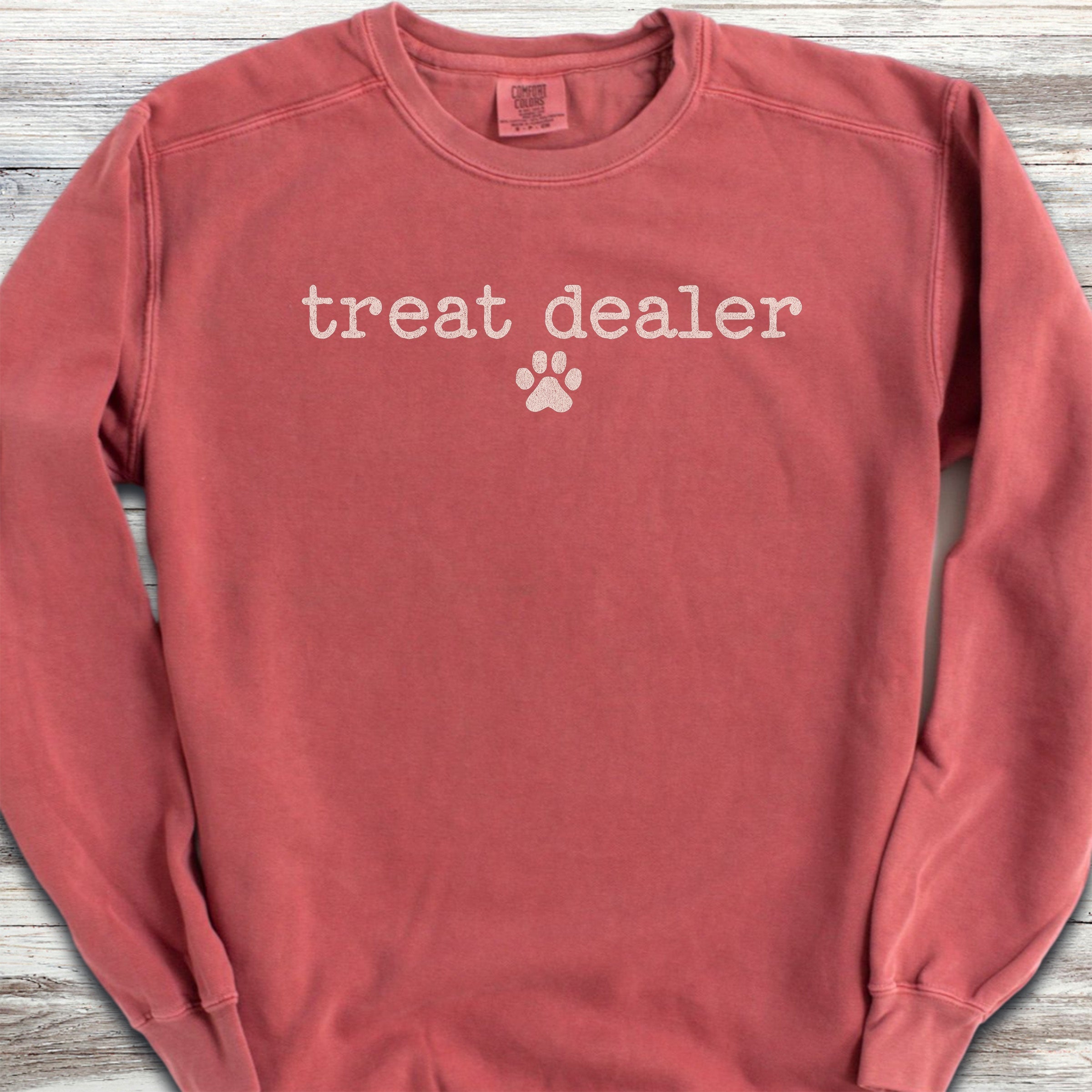 Vintage Treat Dealer Sweatshirt - Crimson