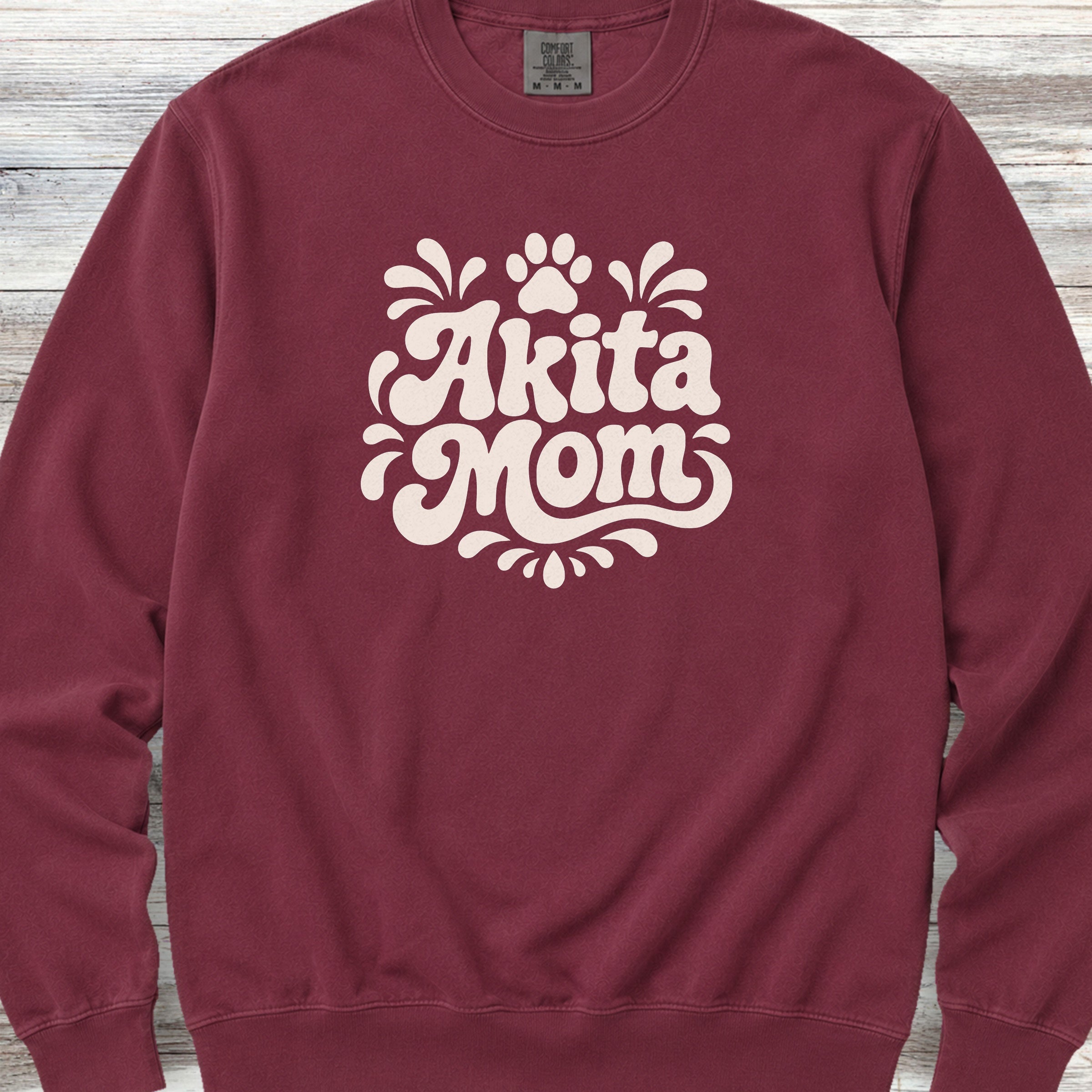 Akita Groovy Mom Sweatshirt - Crimson