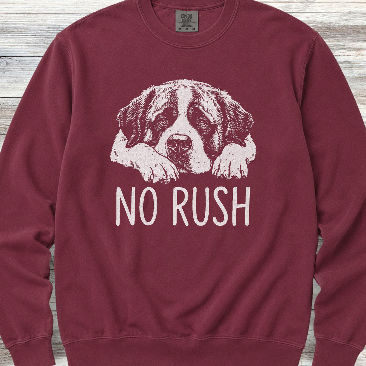 Saint Bernard No Rush Sweatshirt - Crimson