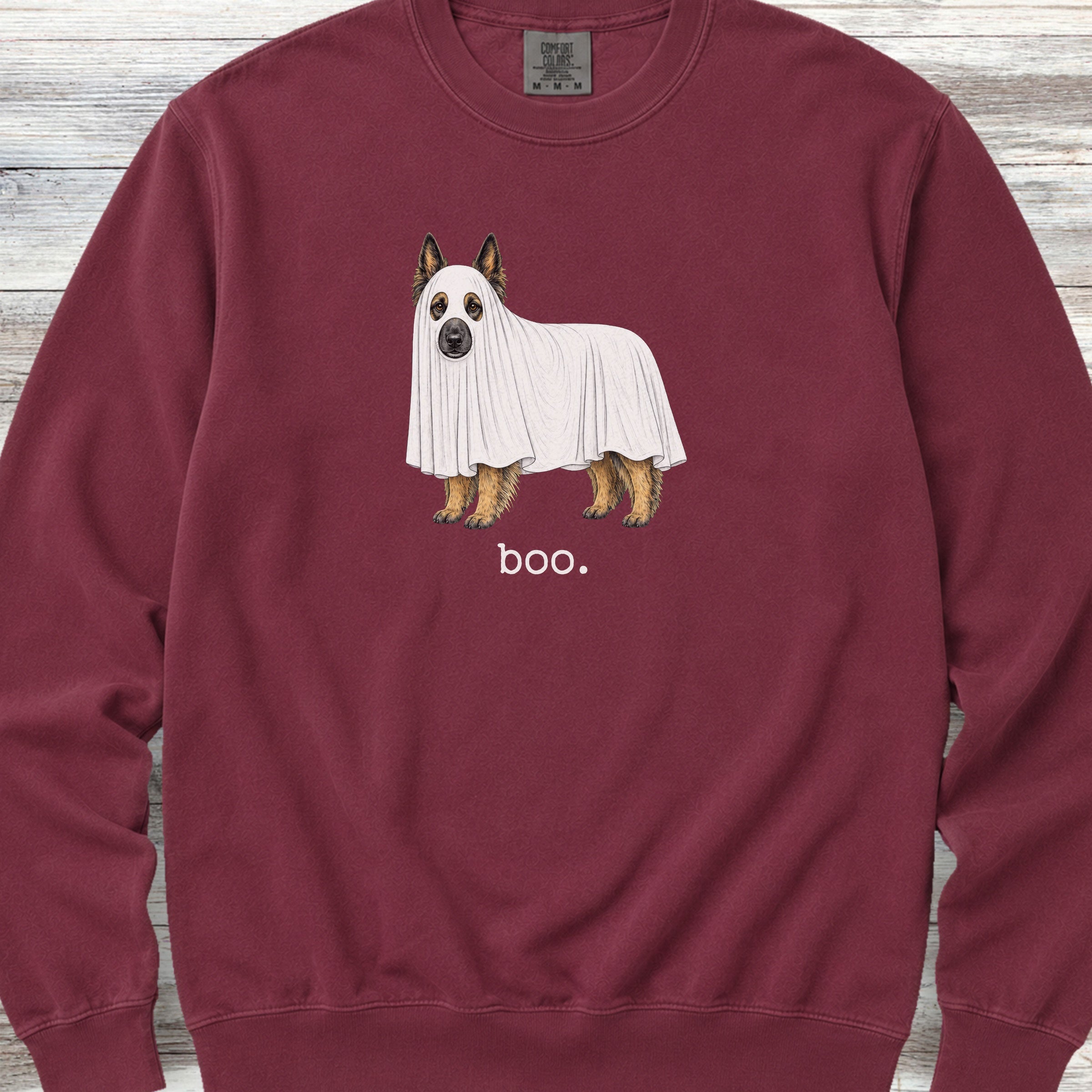 Belgian Tervuren Boo Sweatshirt - Crimson