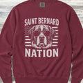Saint Bernard Nation Sweatshirt - Crimson