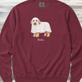 Labradoodle Boo Sweatshirt - Crimson