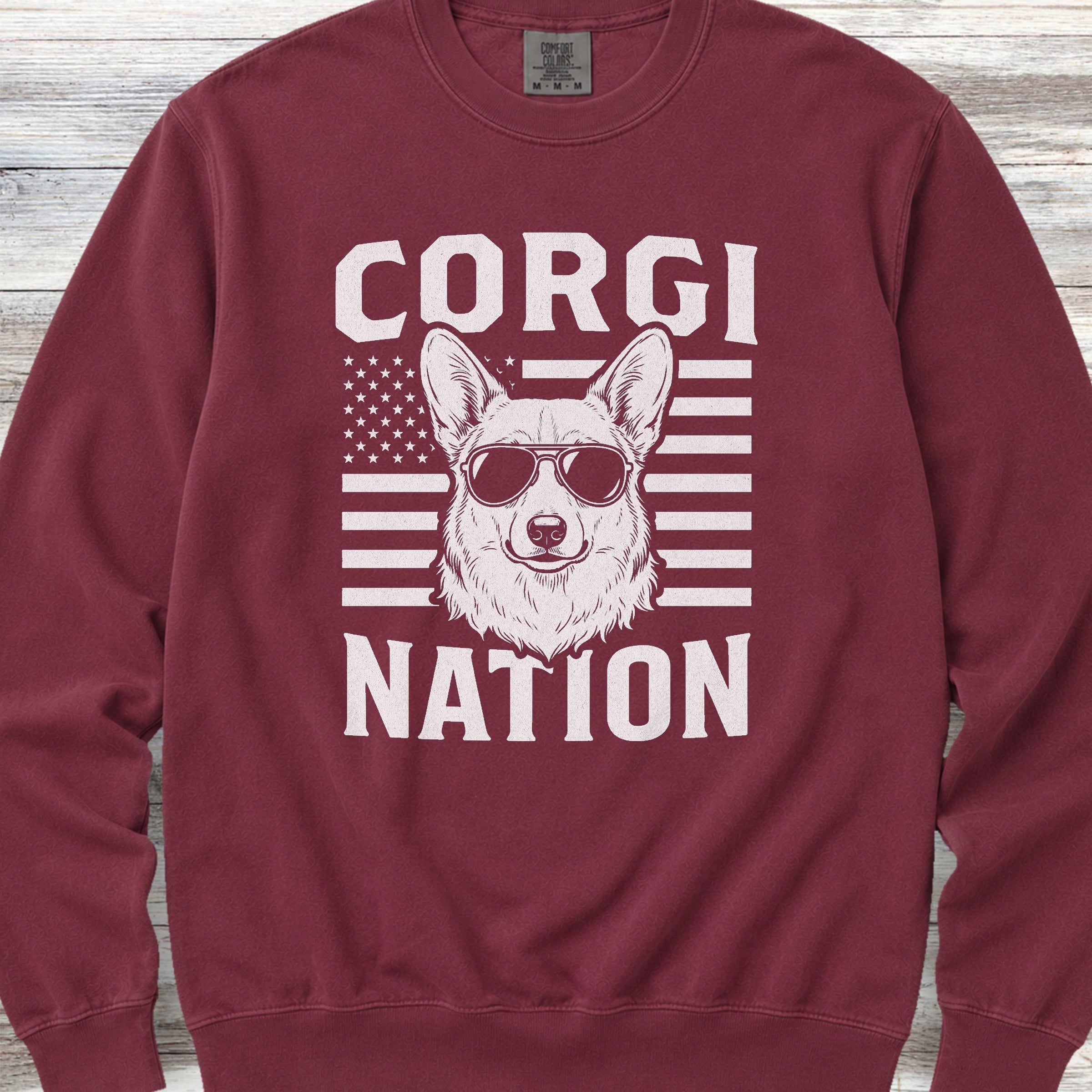 Corgi Nation Sweatshirt - Crimson